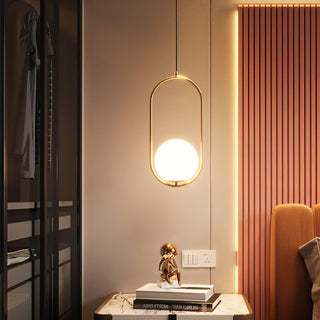 Mila Minimalist Brass Pendant Light