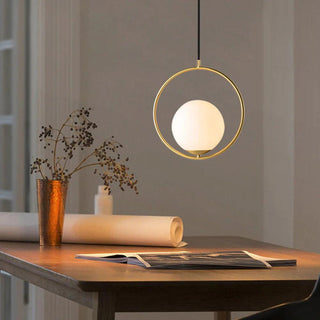 Mila Minimalist Brass Pendant Light