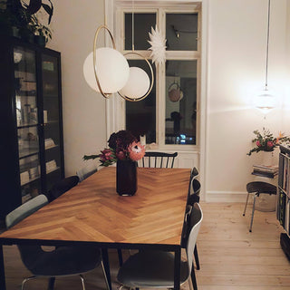 Mila Minimalist Brass Pendant Light