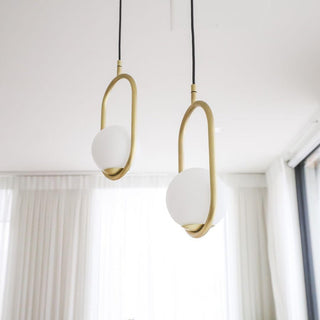 Mila Minimalist Brass Pendant Light