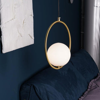 Mila Minimalist Brass Pendant Light