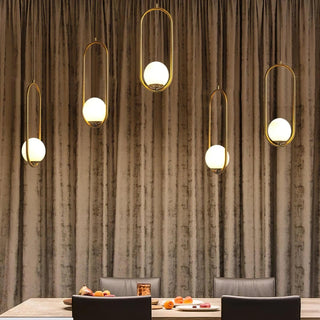 Mila Minimalist Brass Pendant Light