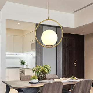 Mila Minimalist Brass Pendant Light
