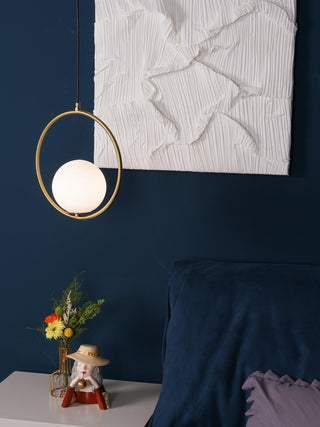 Mila Minimalist Brass Pendant Light