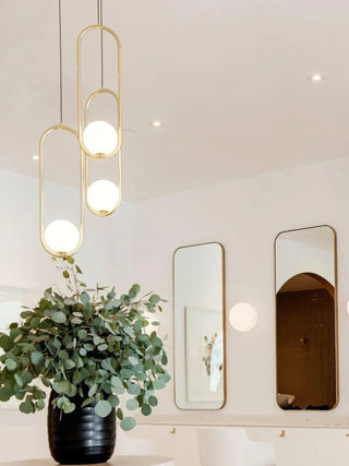 Mila Minimalist Brass Pendant Light