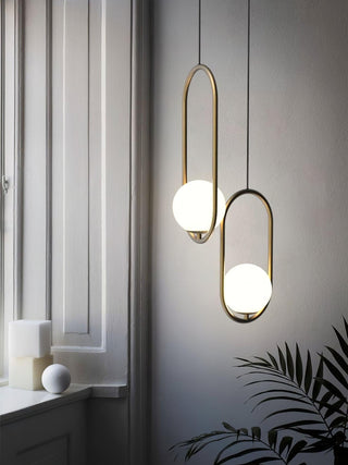 Mila Minimalist Brass Pendant Light
