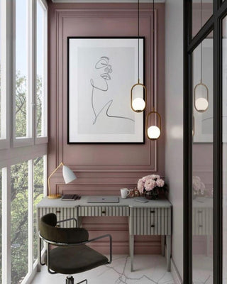 Mila Minimalist Brass Pendant Light