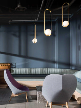 Mila Minimalist Brass Pendant Light