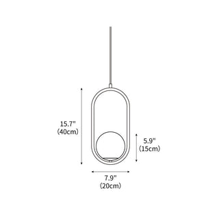 Mila Minimalist Brass Pendant Light