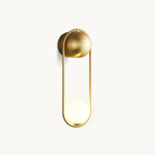 Mila Modern Brass Loop Wall Sconce