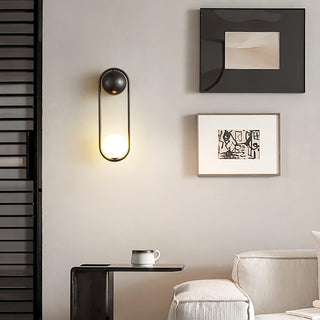 Mila Modern Brass Loop Wall Sconce