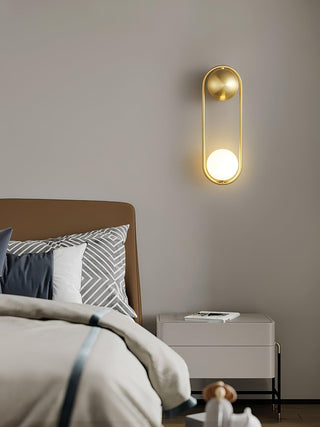 Mila Modern Brass Loop Wall Sconce