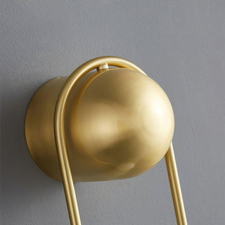 Mila Modern Brass Loop Wall Sconce
