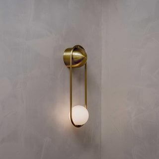 Mila Modern Brass Loop Wall Sconce