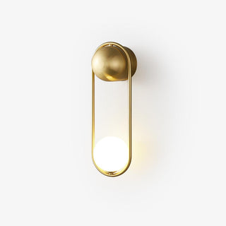 Mila Modern Brass Loop Wall Sconce
