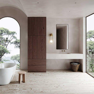 Mila Modern Brass Loop Wall Sconce