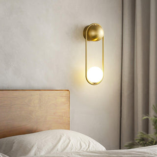 Mila Modern Brass Loop Wall Sconce