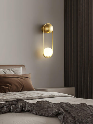 Mila Modern Brass Loop Wall Sconce