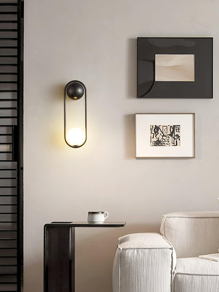 Mila Modern Brass Loop Wall Sconce