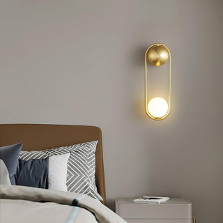 Mila Modern Brass Loop Wall Sconce
