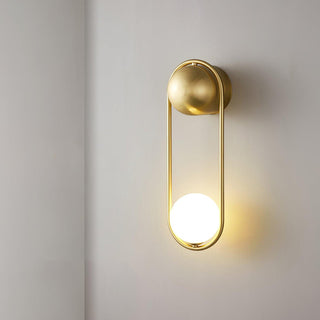 Mila Modern Brass Loop Wall Sconce