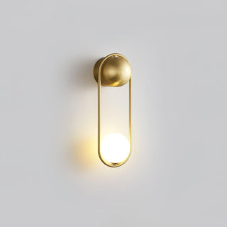 Mila Modern Brass Loop Wall Sconce