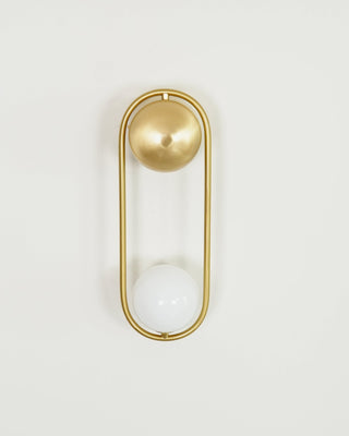 Mila Modern Brass Loop Wall Sconce