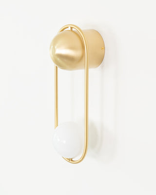 Mila Modern Brass Loop Wall Sconce