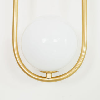 Mila Modern Brass Loop Wall Sconce