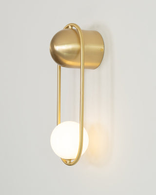 Mila Modern Brass Loop Wall Sconce