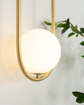 Mila Modern Brass Loop Wall Sconce