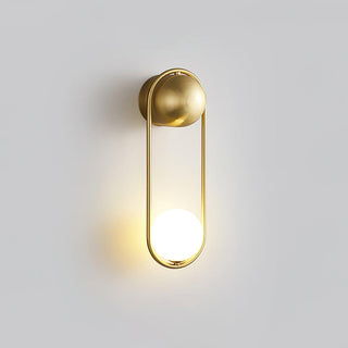 Mila Modern Brass Loop Wall Sconce