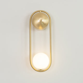 Mila Modern Brass Loop Wall Sconce