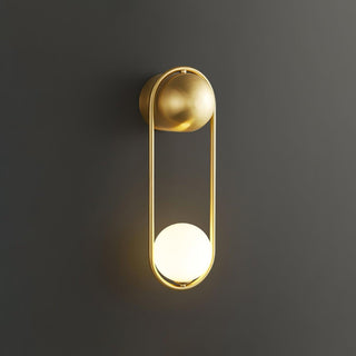 Mila Modern Brass Loop Wall Sconce