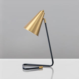 Miles Medium Mid-Century Modern Metal Table Light