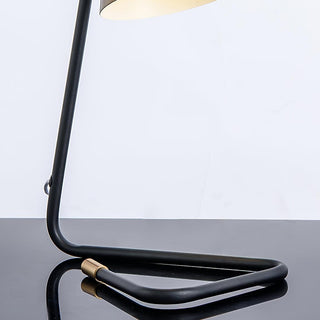 Miles Medium Mid-Century Modern Metal Table Light