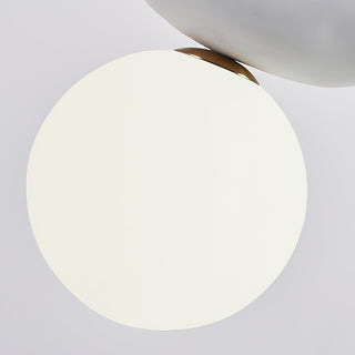 Milk White Blend Sculptural Resin Pendant Light