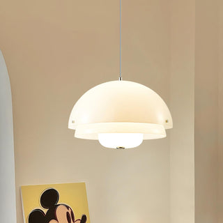 Milk White Layer Serene Acrylic Pendant Light