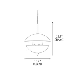 Miller Shell Natural Glass Pendant Light