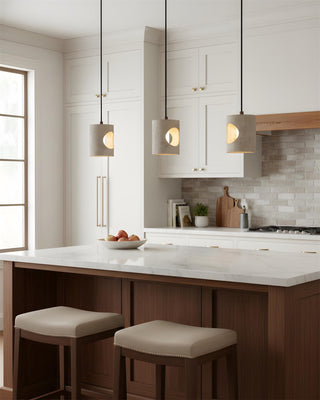 Xynor Industrial Travertine Pendant Lamp