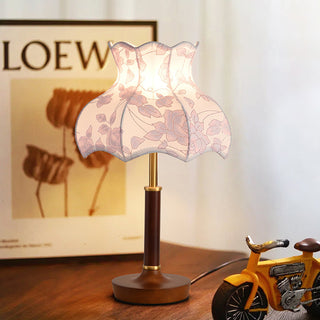 Elowen Vintage Floral Fabric Table Lamp