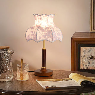 Elowen Vintage Floral Fabric Table Lamp