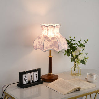 Elowen Vintage Floral Fabric Table Lamp