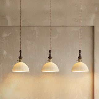 Mishya Textured Dome Pendant Light