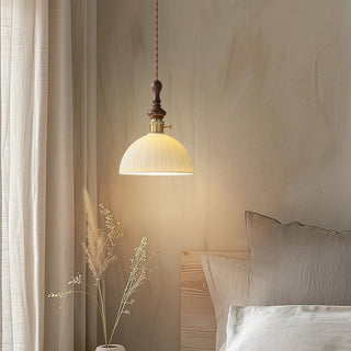 Mishya Textured Dome Pendant Light