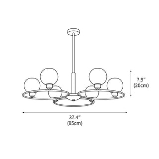 Mitzi Estee Contemporary Iron Chandelier
