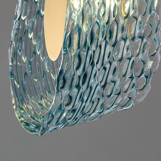 Mocenigo Azure Art Deco Brass Ceiling Light