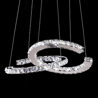 Modern Crystal Double C Luxury K9 Crystal Chandelier