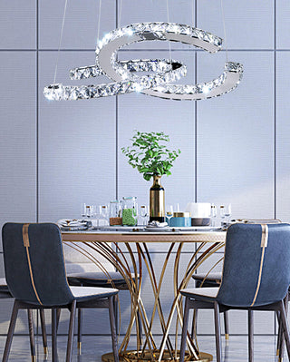 Modern Crystal Double C Luxury K9 Crystal Chandelier