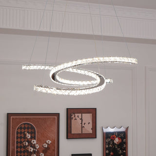 Modern Crystal Double C Luxury K9 Crystal Chandelier